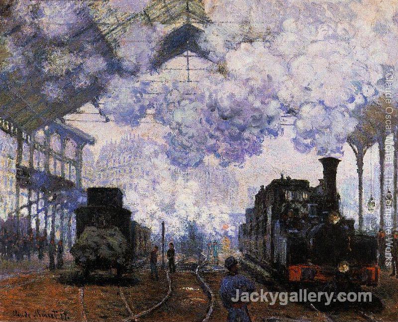 Arrival At Saint Lazare Station by Claude Monet paintings reproduction
